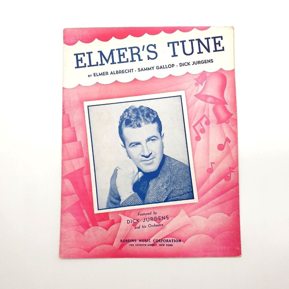 Elmer's Tune 1941 Vintage Sheet Music Piano Albrecht Gallop Jurgens